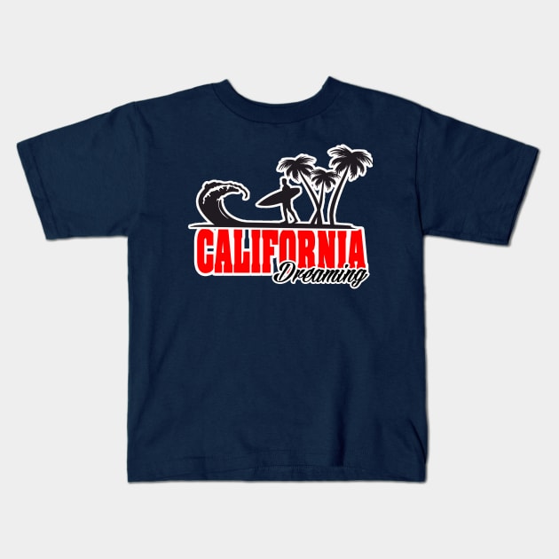 California Dreaming Kids T-Shirt by ZombeeMunkee